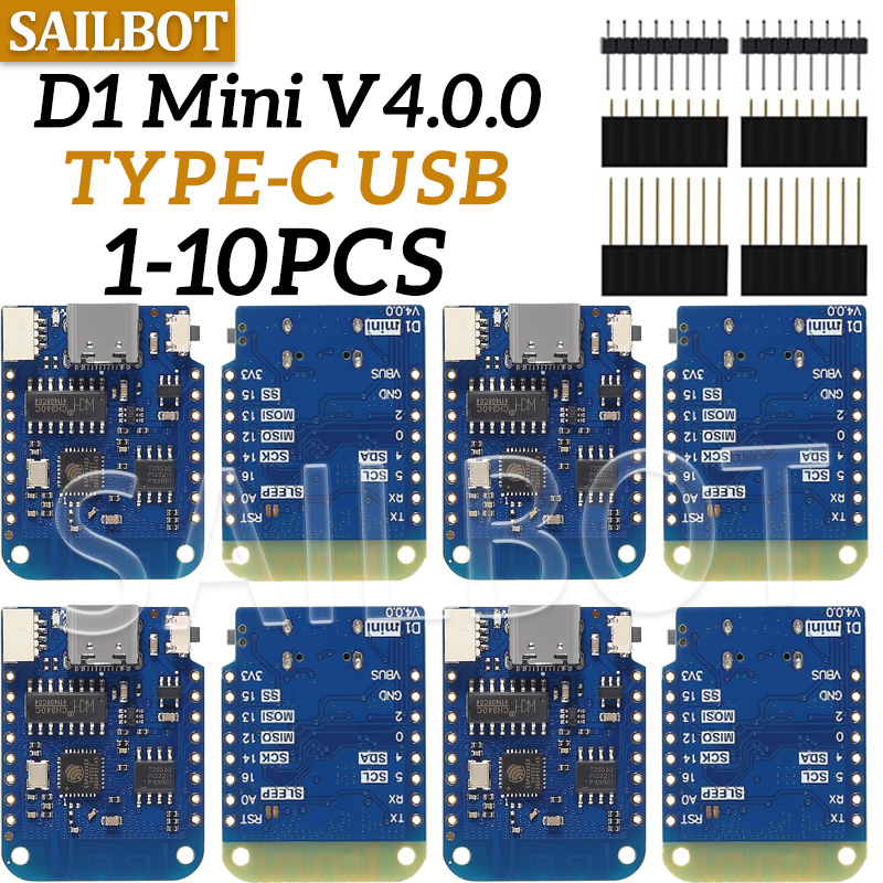 Wemos D1 - 1-10 adet WeMos D1 Mini ESP8266