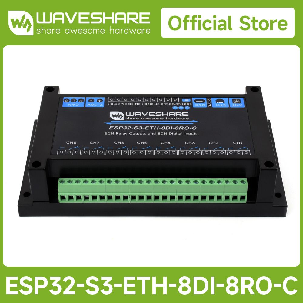 Endüstriyel 8 Kanallı ESP32-S3 - Waveshare Esp32 incelemesi ve fiyatı